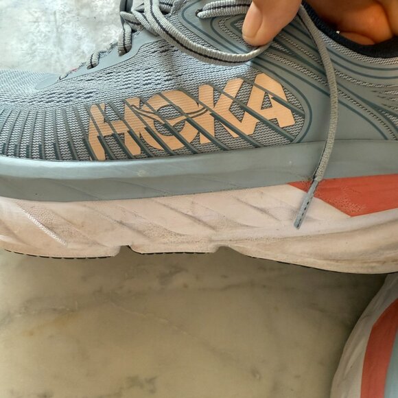 Hoka One One, Bondi 7 Running Shoes Blue Size 9W Excellent condition! - Picture 7 of 10